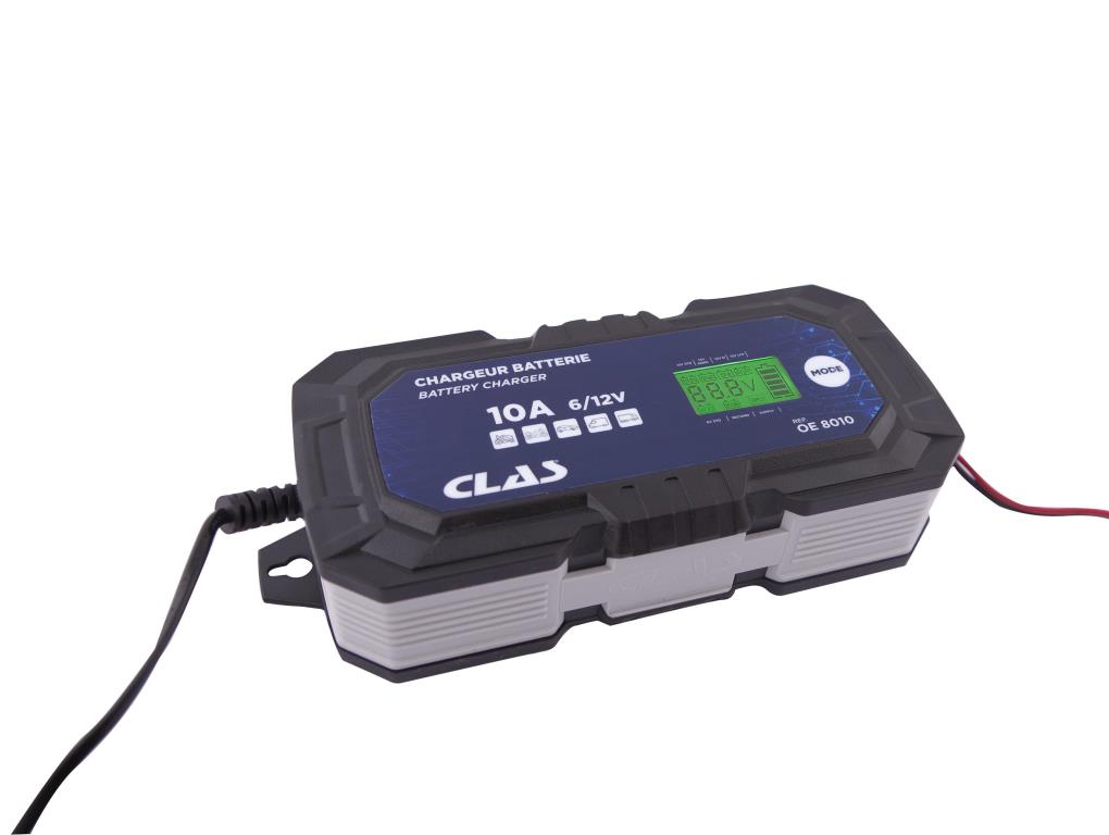 Chargeur de batterie de voiture ((de 6 à 12 V, et câbles)) CLAS  ref. OE 8010
